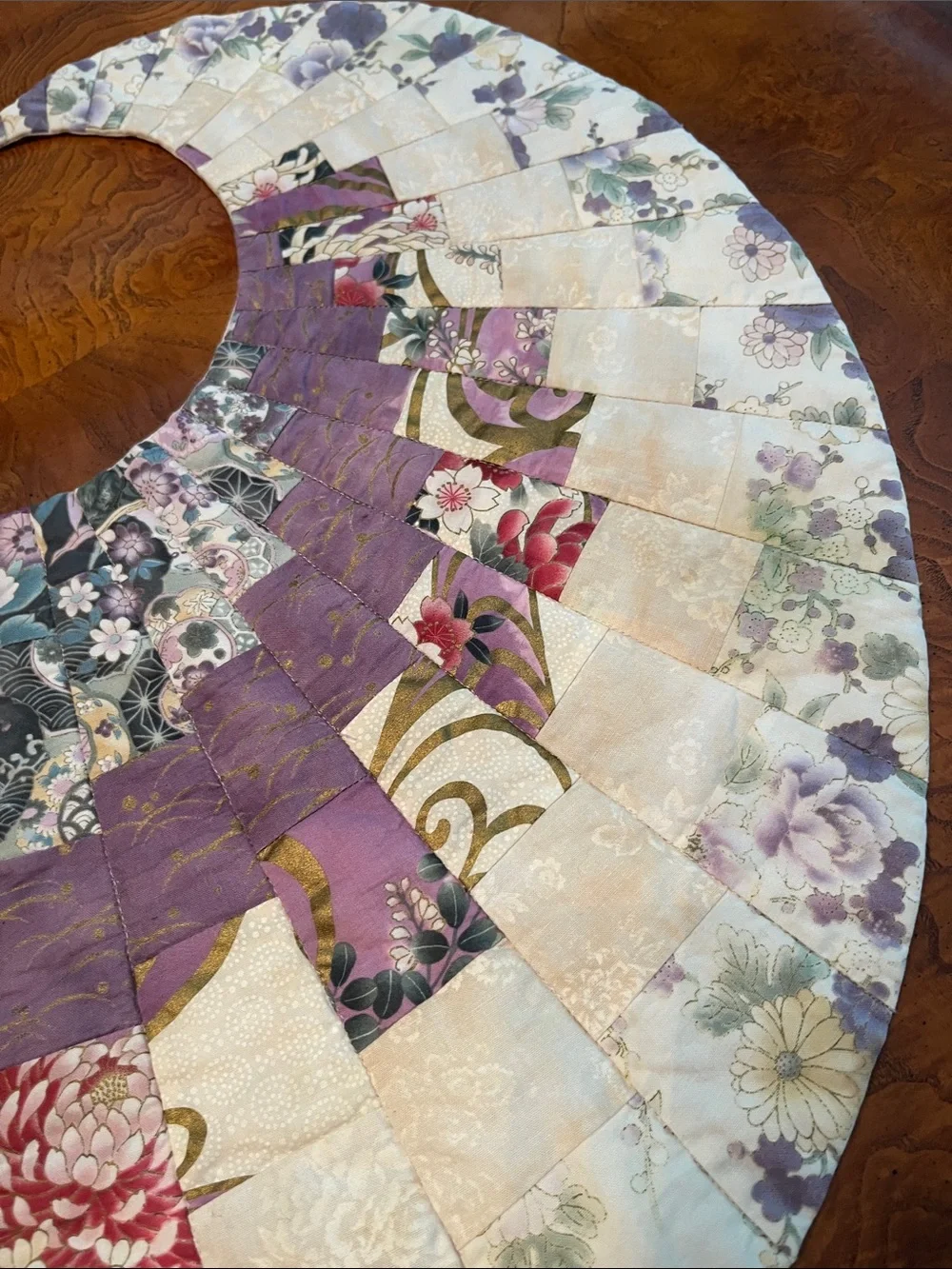 Handmade quilted table runner